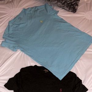 V neck polo